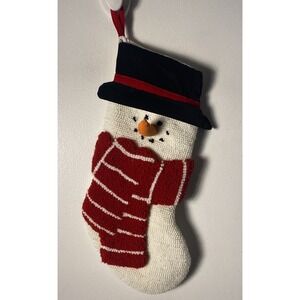 Dan Dee Collector Choice Stocking Snowman Red Hat Scarf Christmas Holiday